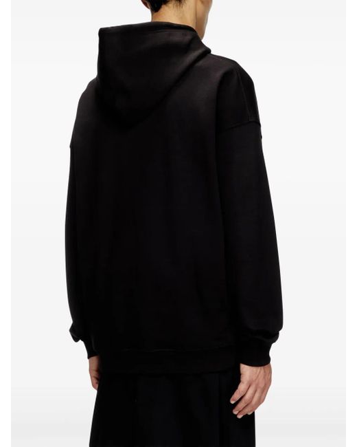 メンズ DIESEL ロゴ パーカー Black