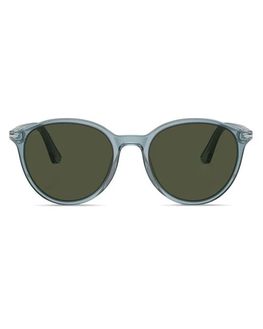 Persol Green Round-Frame Sunglasses