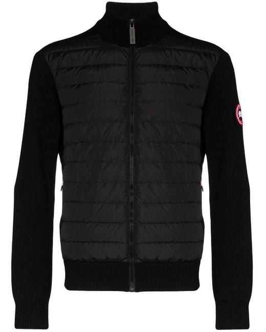 Canada Goose Black Hybridge Knit Jacket for men