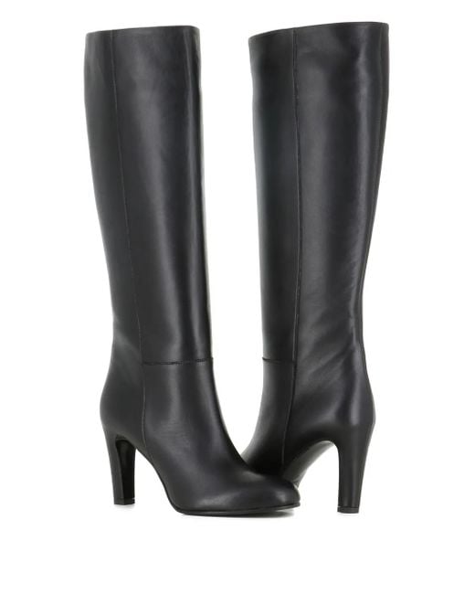 Roberto Del Carlo 80mm Round-toe Heeled Boots Black