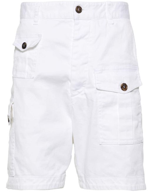 DSquared² Sexy Cargo-Shorts in White für Herren