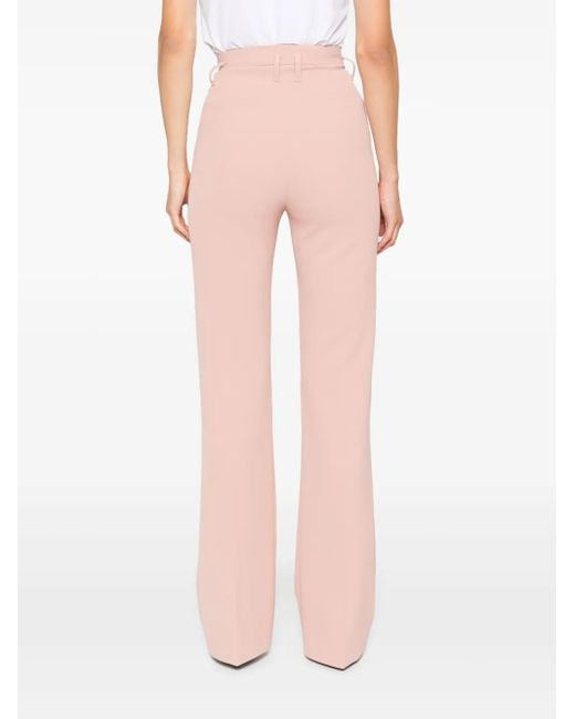 Nissa Pink Flared Trousers