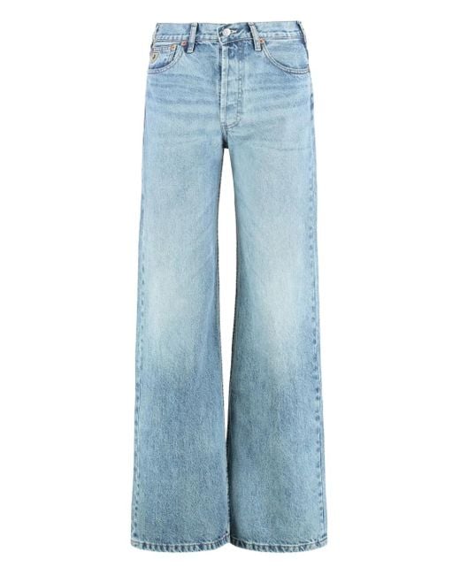Lois Jeans Met Knoopsluiting in het Blue