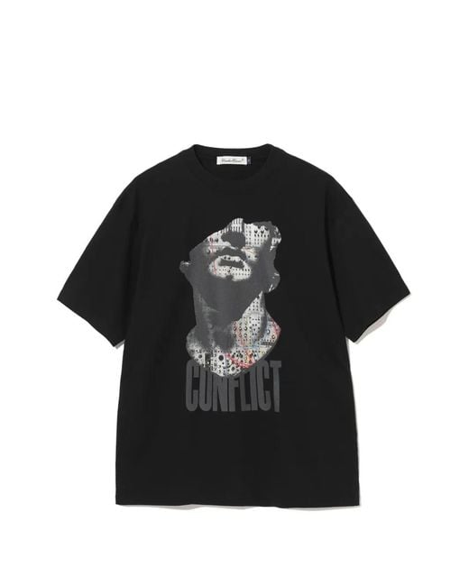 Undercover Black Graphic-Print T-Shirt for men