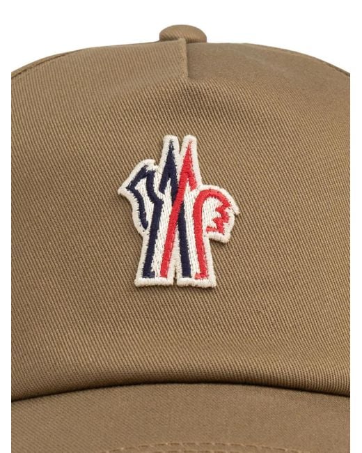 Moncler Natural Logo-Appliqué Cap for men