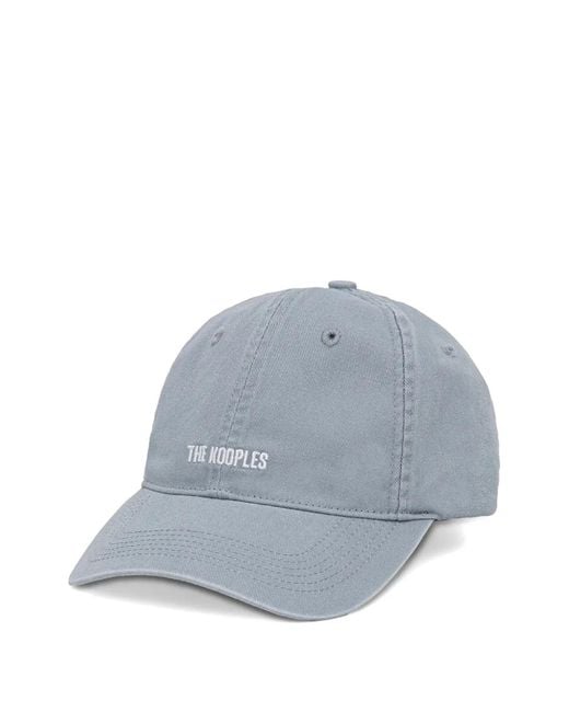 The Kooples Blue Logo-Embroidered Baseball Cap