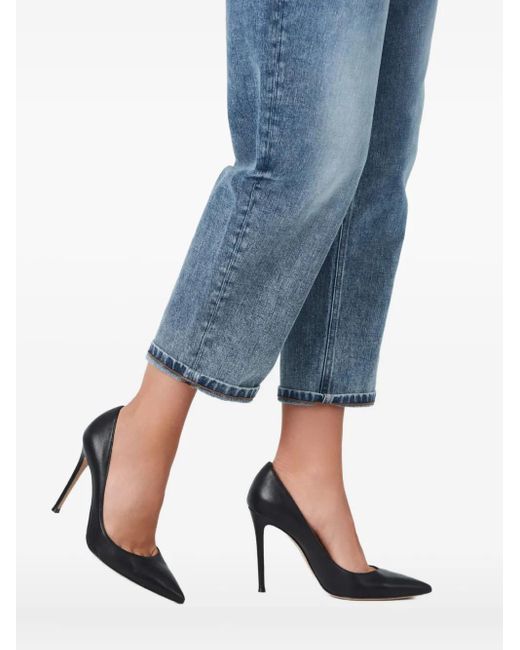 No44 Blue Pleated Jeans
