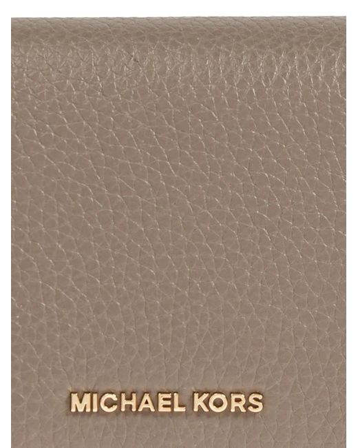Michael Kors Gray Leather Wallet