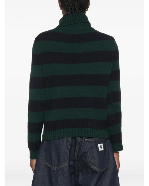Be You Black Striped Sweater