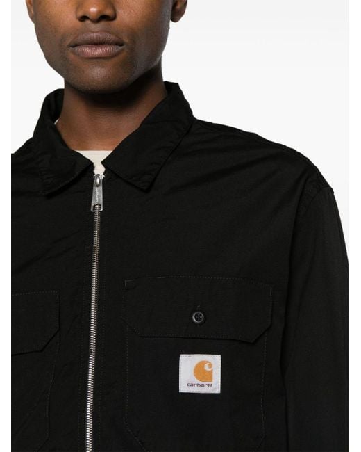 Camisa Craft con cremallera Carhartt de hombre de color Black