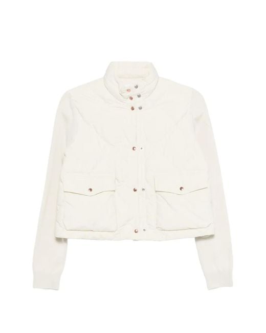 Moncler White Quilted Jacket