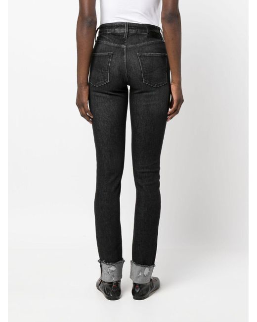 Jacob Cohen Gray Skinny-Jeans mit Umschlag