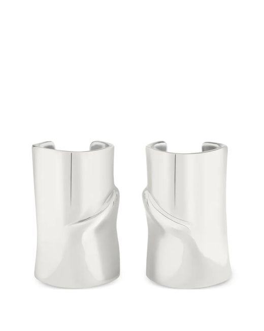Courreges White Melting-Effect Cuff Bracelet