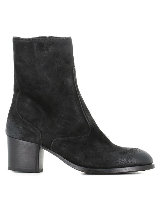 Pantanetti Black Suede Ankle Boots