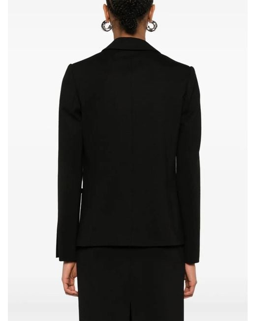 Twinset Black Oval T-Logo Blazer