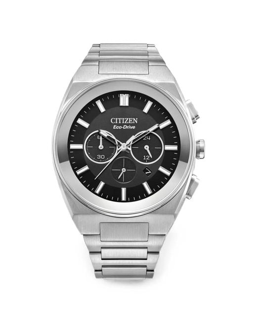 Citizens of Humanity Gray Eco-Drive 43Mm Watch for men