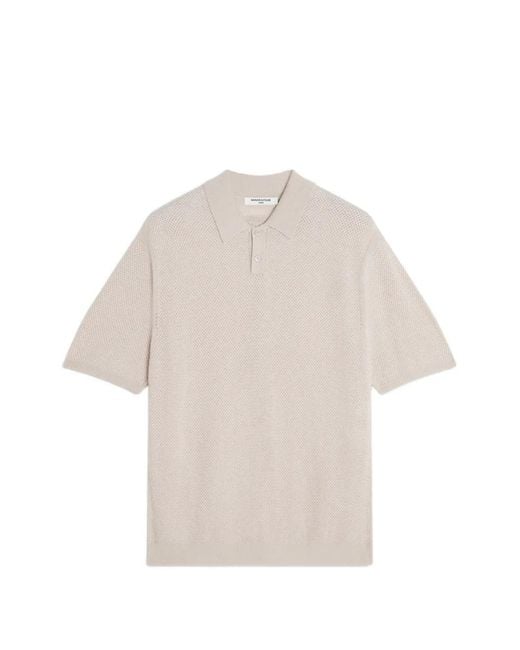 Maison Kitsuné レディース ホワイト ニット ポロシャツ 【公式通販】