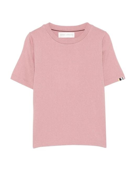 Extreme Cashmere Pink Short-Sleeve Crew-Neck T-Shirt