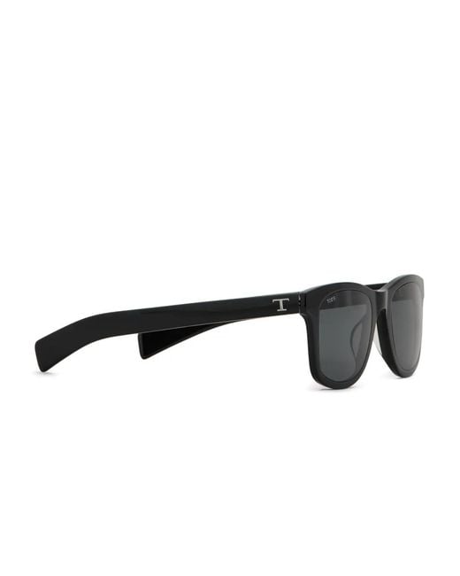 Tod's Black Logo Square-Frame Sunglasses for men