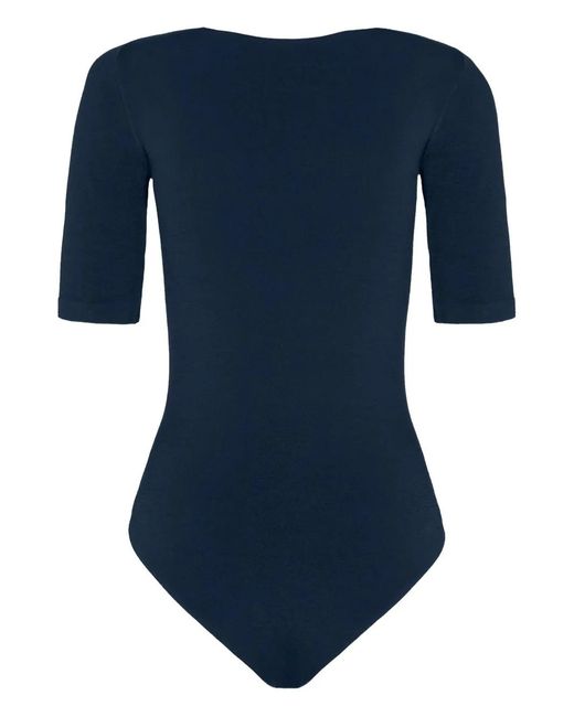 Wolford Blue Bahamas Bodysuit