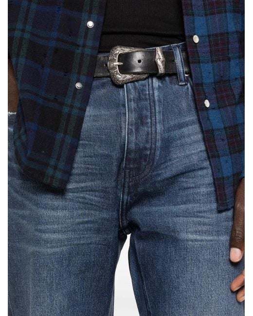 Jean À Effet Usé Purple Brand pour homme en coloris Blue