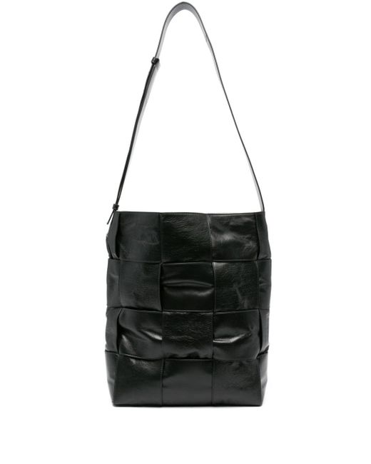 Bottega Veneta Black Arco Leather Shoulder Bag for men