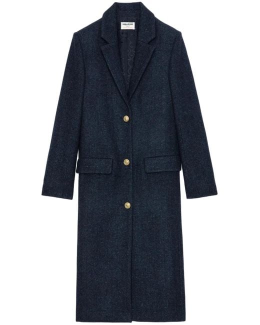 Zadig & Voltaire Blue Mio Coat
