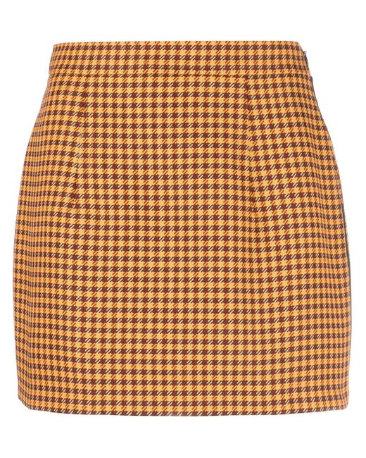 Marni Geruite Mini-Rok in het Brown
