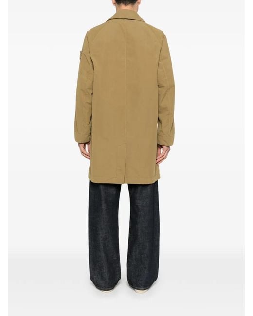 Stone Island Natural Buttoned Parka for men