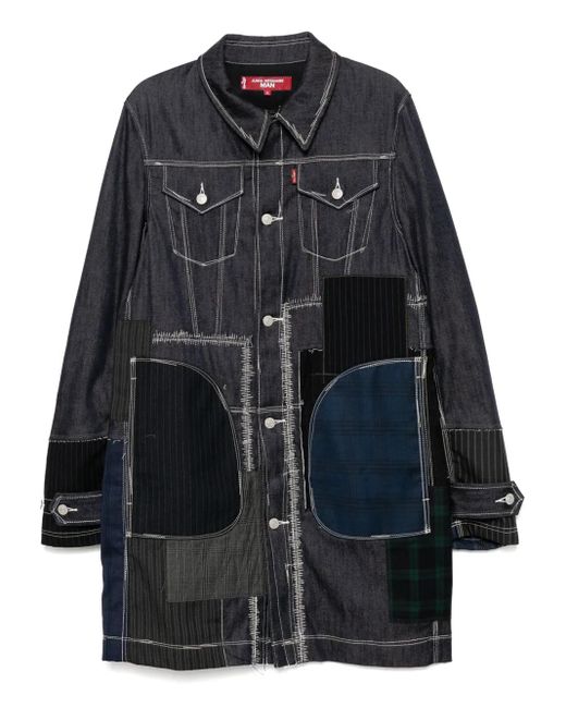 Junya Watanabe Mantel Im Patchwork-Look in Black für Herren