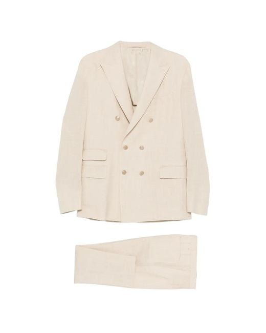 Traje Con Doble Botonadura Eleventy de hombre de color White