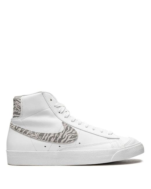 Nike White Blazer Mid '77 "Zebra" Sneakers
