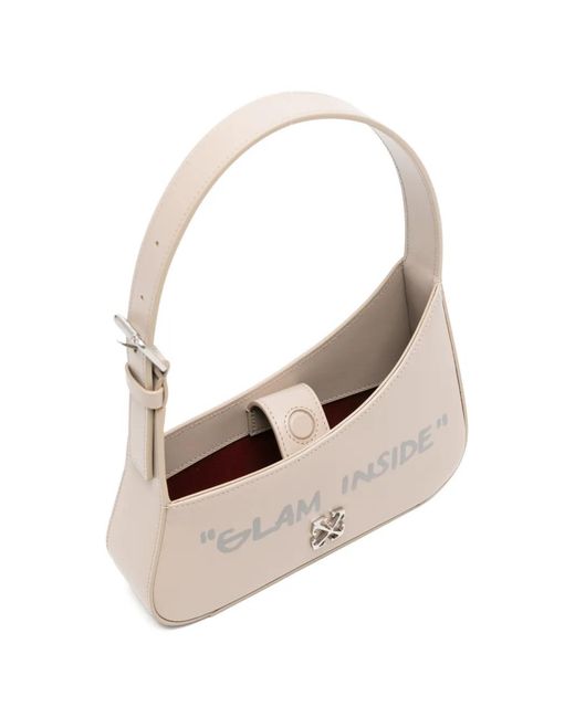 Off-White c/o Virgil Abloh Gray Glam Inside Pocket Tote Bag