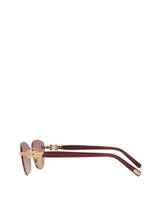 Fred Metallic Cat-Eye Sunglasses
