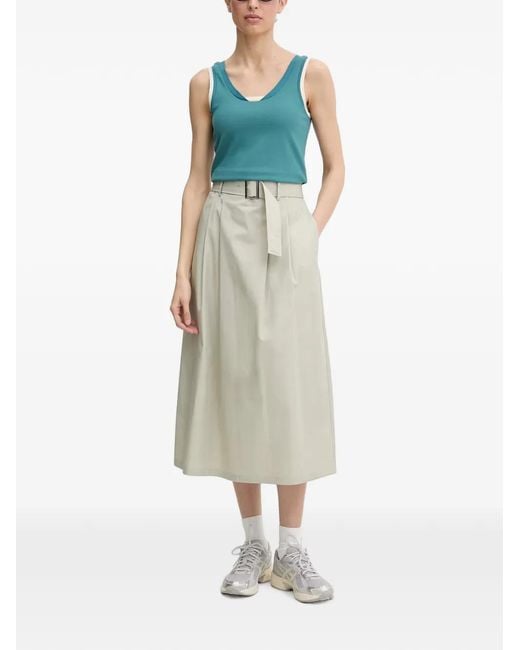 EA7 Blue Layered-Effect Top