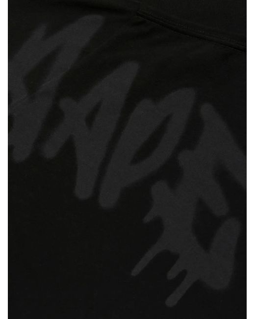 Aape By A Bathing Ape Black Graphic-Print T-Shirt for men