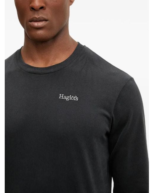 Haglöfs Black Ls Long-Sleeve T-Shirt for men