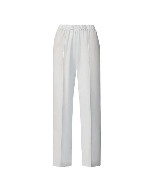 Fabiana Filippi White Elasticated-Waist Trousers