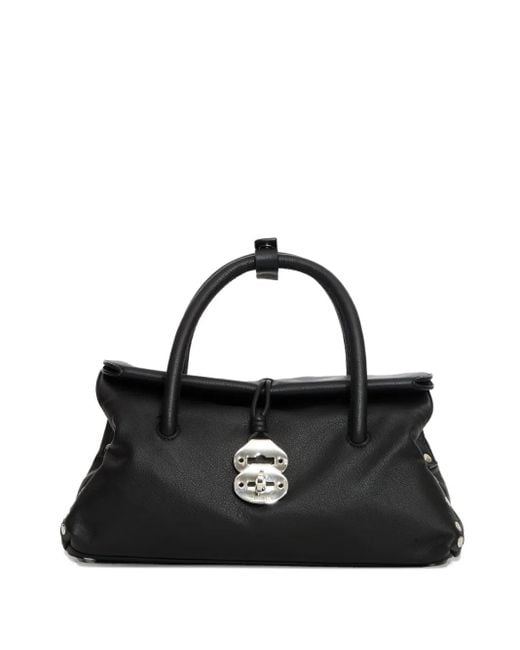 Zanellato Black Small Dotta Shoulder Bag
