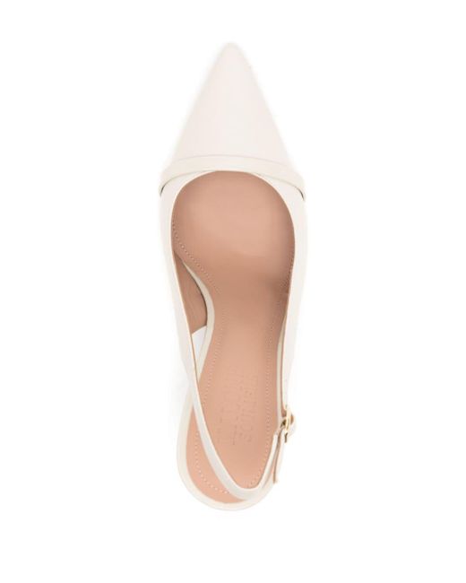 Malone Souliers White Marion 85mm Leather Pumps