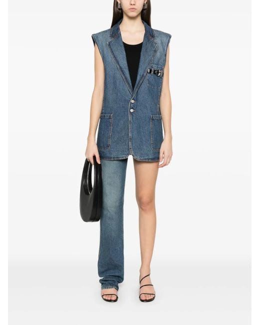 Coperni Blue Denim Sleeveless Jacket