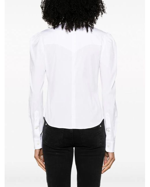 DSquared² Button-Up Blouse in het White