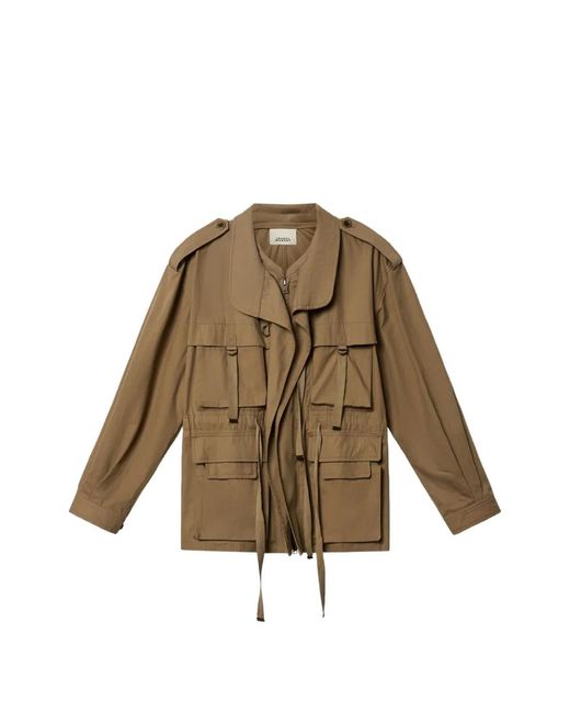 Isabel Marant Natural Beriza Cotton Jacket