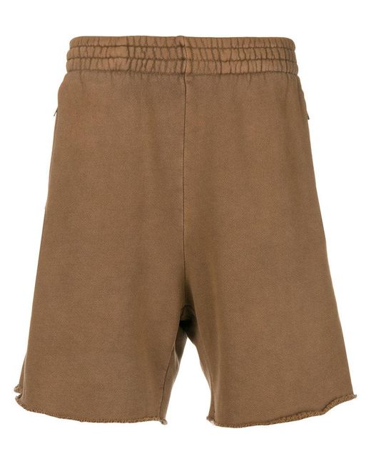 Yeezy Brown High Waisted Track Shorts for men