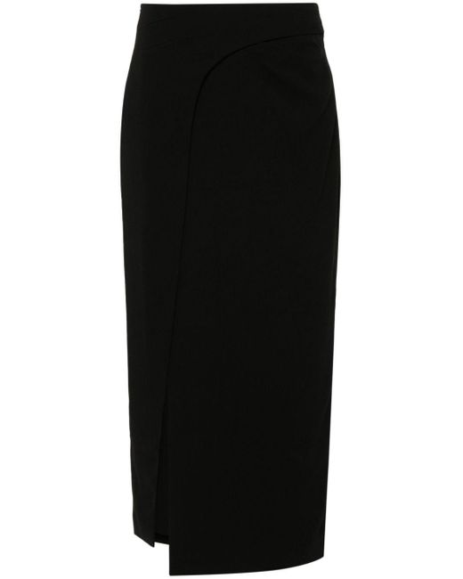 IRO Black Pumiko Crepe Maxi Skirt