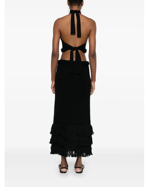 Johanna Ortiz Black The Unknown Maxi Dress