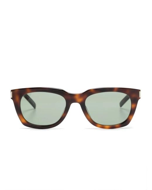 Saint Laurent Brown Sl 582 Square-Frame Sunglasses for men