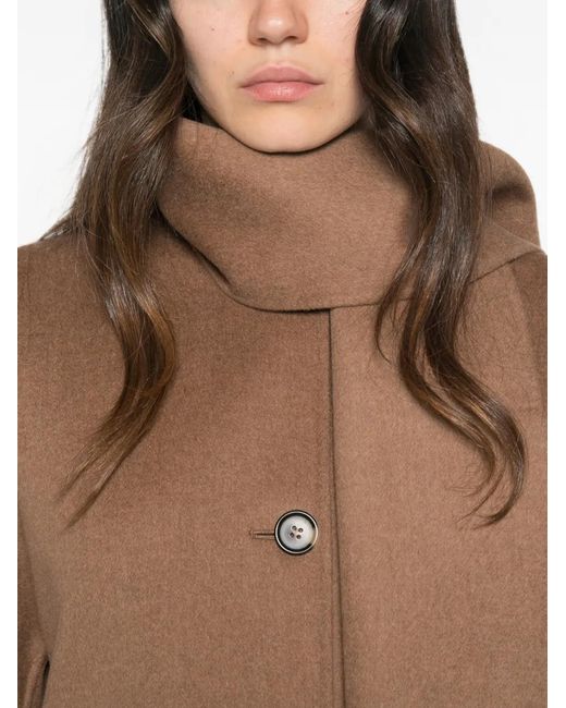 Max Mara Brown Kate Button-Fastening Jacket