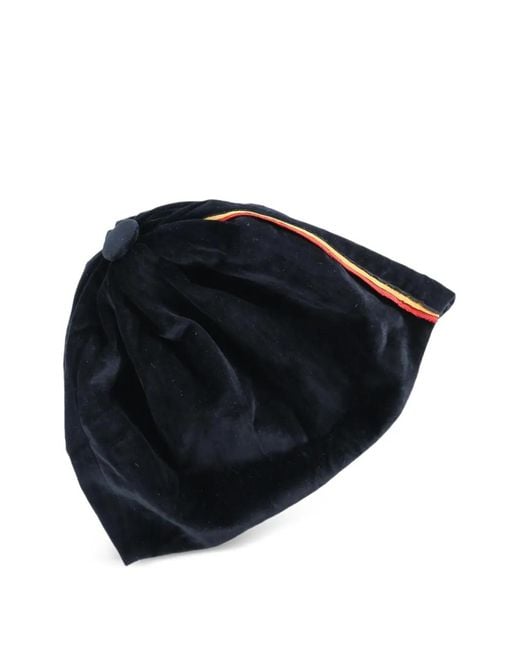 Commun's Black Button Trim Hat for men