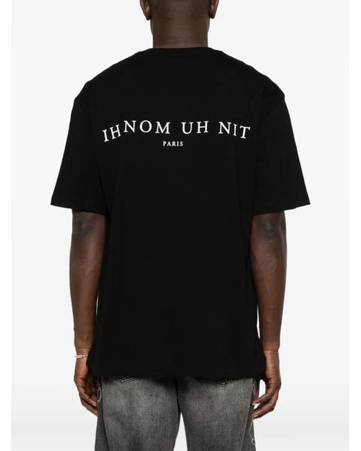 Ih Nom Uh Nit Black Mask-Print T-Shirt for men
